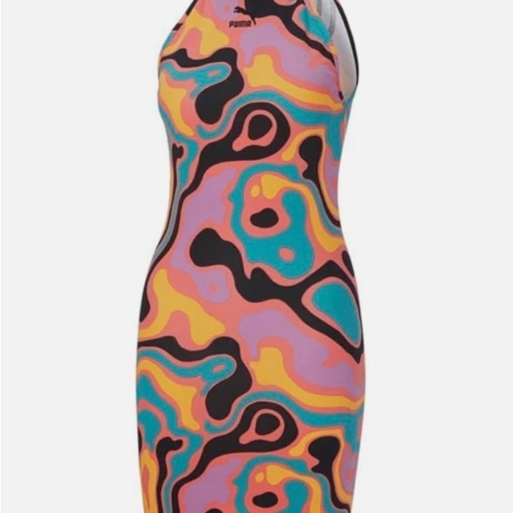 Women’s Puma Lava AOP Dress - Size Large - Picture 2 of 6